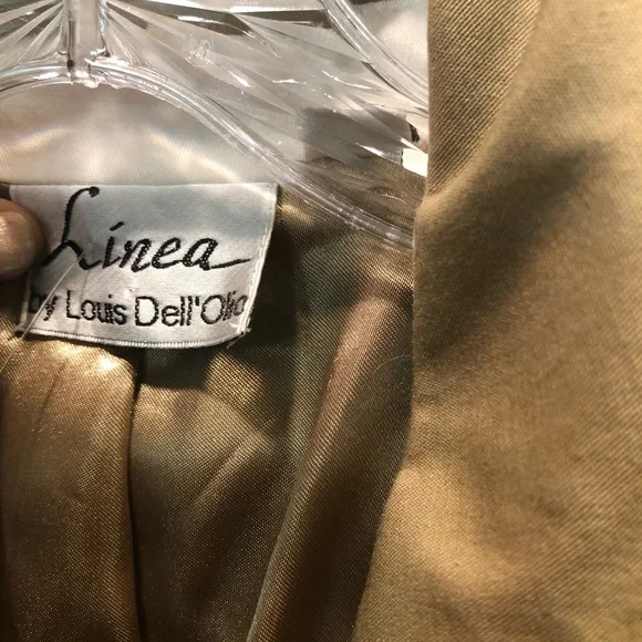 COPY - VINTAGE Linea by Louis Dell'Olio Trench Coat Women's L Tan Beige Brown - Picture 10 of 15